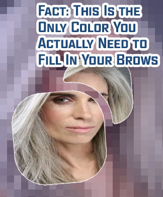 Eyebrow color for grey hair