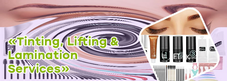 Eyebrow tint and lamination