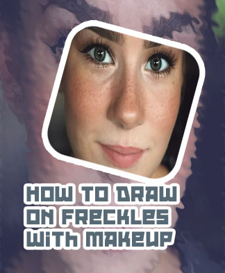 Fake freckles makeup