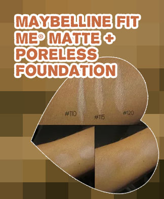 Maybelline fit me foundation swatches