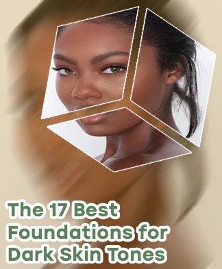 Natural beat makeup on dark skin