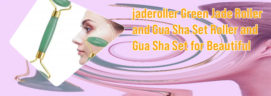 Real jade facial roller and gua sha set